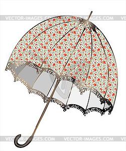 Vintage Umbrella   Vector Image