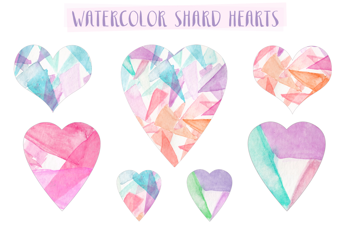 Be The First To Review  Watercolor Shard Hearts  Cancel Reply