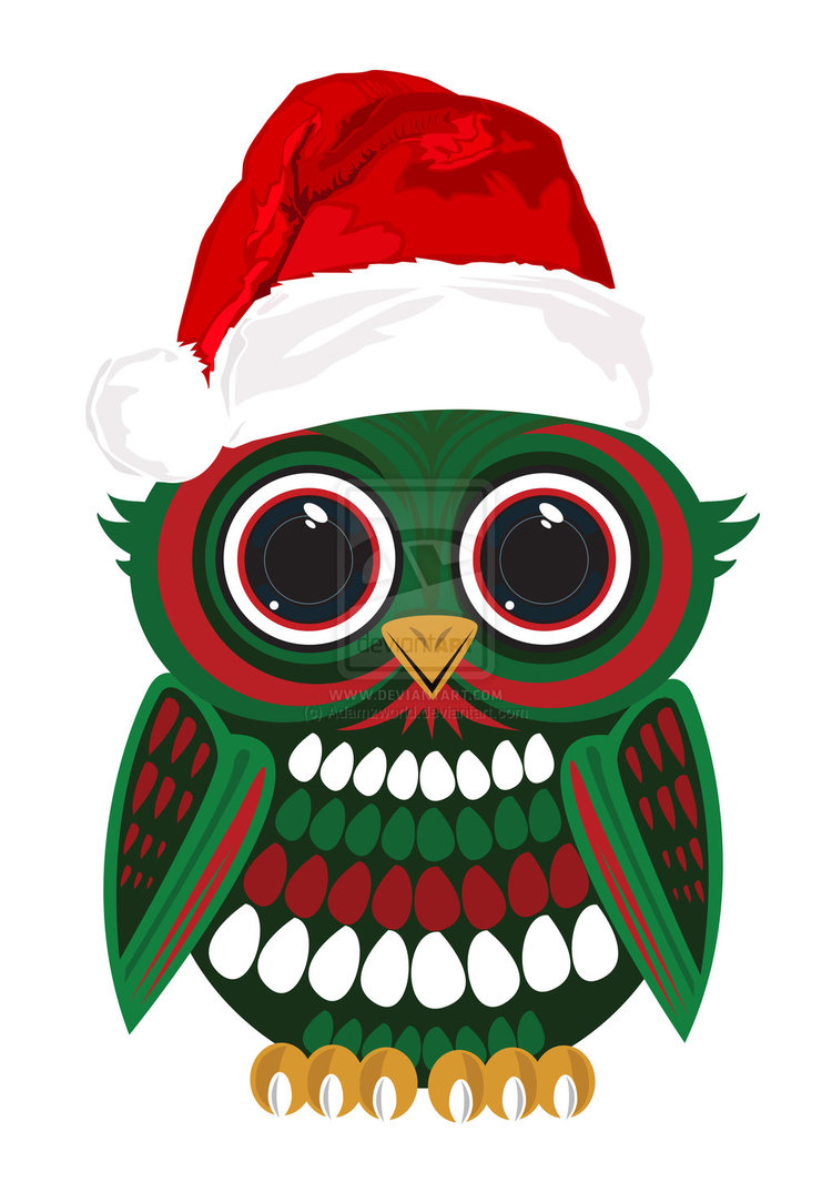 Christmas Owl By Adamzworld On Deviantart