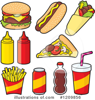 Royalty Free  Rf  Fast Food Clipart Illustration By Any Vector   Stock