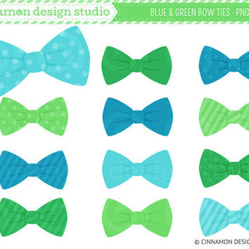 Striped Blue Tie Clipart Blue And Green Bow Ties Clip