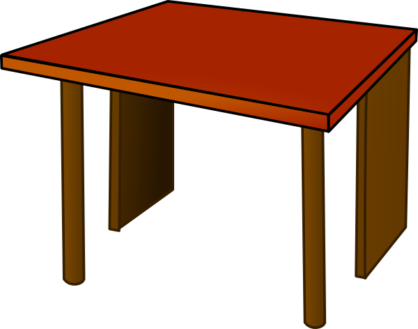 Table Top Wood Clip Art