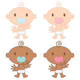 Multicultural Babies Illustration Royalty Free Stock Photos