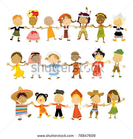 Multicultural Children Dancing Clipart Kids Multicultural Traditional