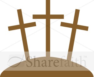 Three Crosses Graphic   Cross Clipart