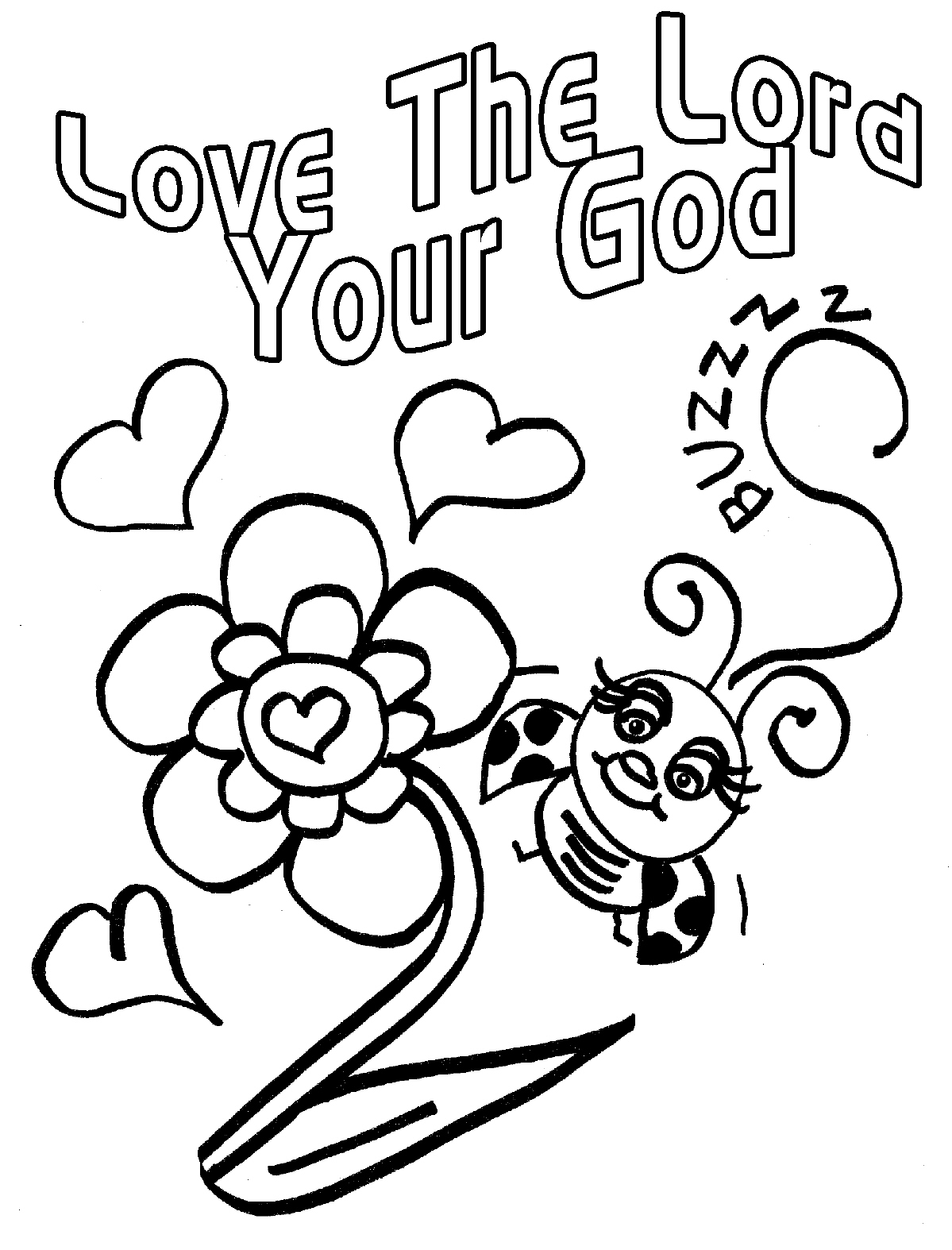 Gems In My Treasure Box  Love Bug For Jesus Coloring Pages   Clipart    