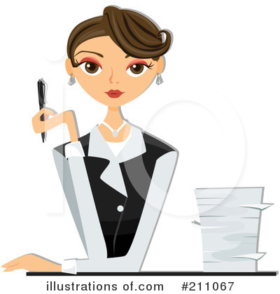 Royalty Free  Rf  Businesswoman Clipart Illustration  211067 By Bnp