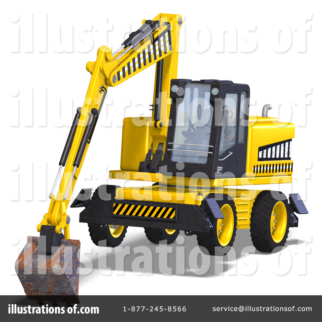 Excavator Clipart  1075834   Illustration By Ralf61