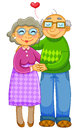 Loving Old Couple Hugging Each Other Lovingly Royalty Free Stock