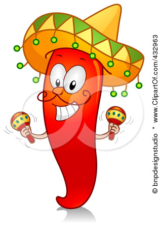 432963 Royalty Free Rf Clipart Illustration Of A Red Hot Chili Pepper