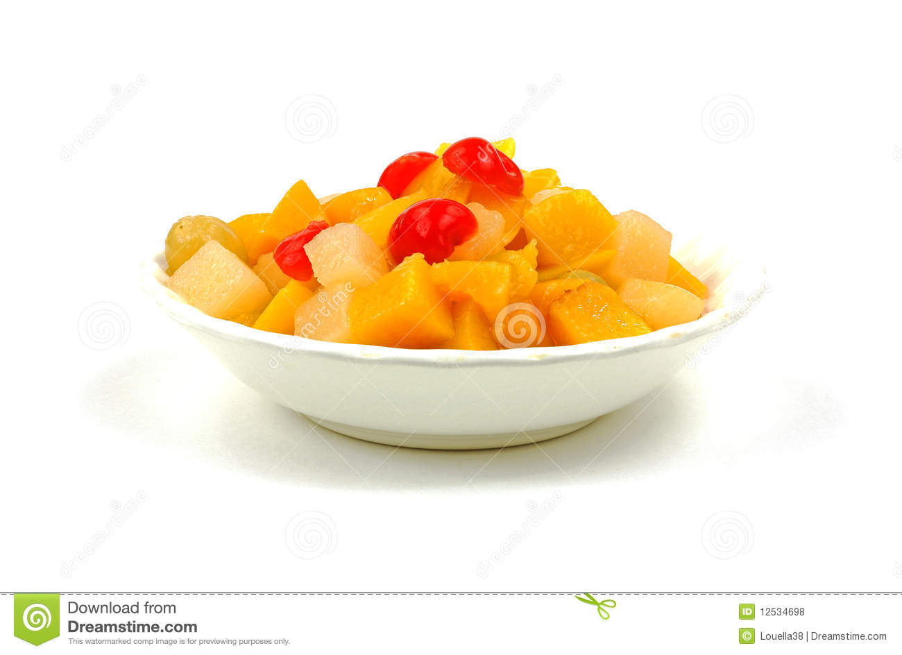 Canned Fruit Cocktail Royalty Free Stock Photos   Image  12534698