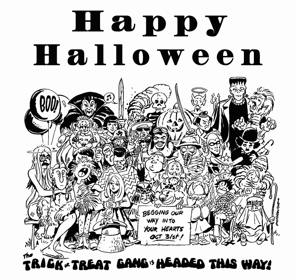 Free Clipart Of Happy Halloween Clipart Of A Large Black And