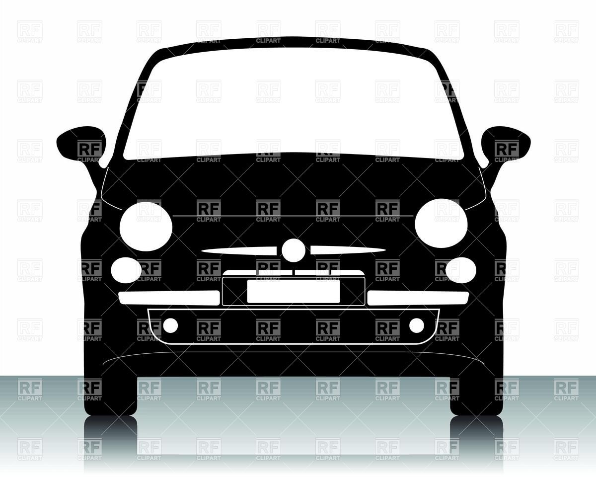 Of Small Car Front View Download Royalty Free Vector Clipart  Eps