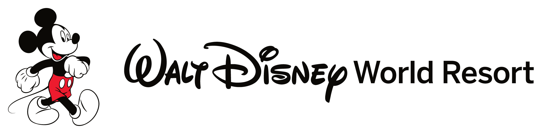Walking Mickey Walt Disney World Resort Logo 02