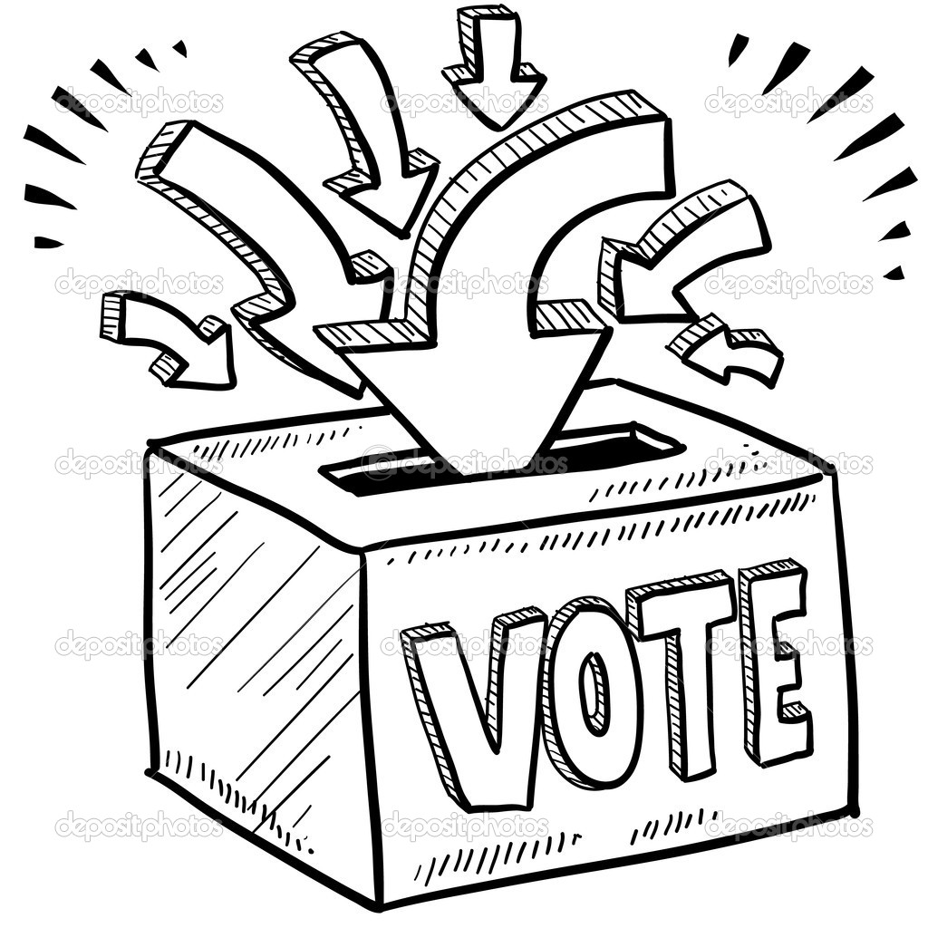 Ballot Box Voting Sketch   Stock Vector   Lhfgraphics  13884006