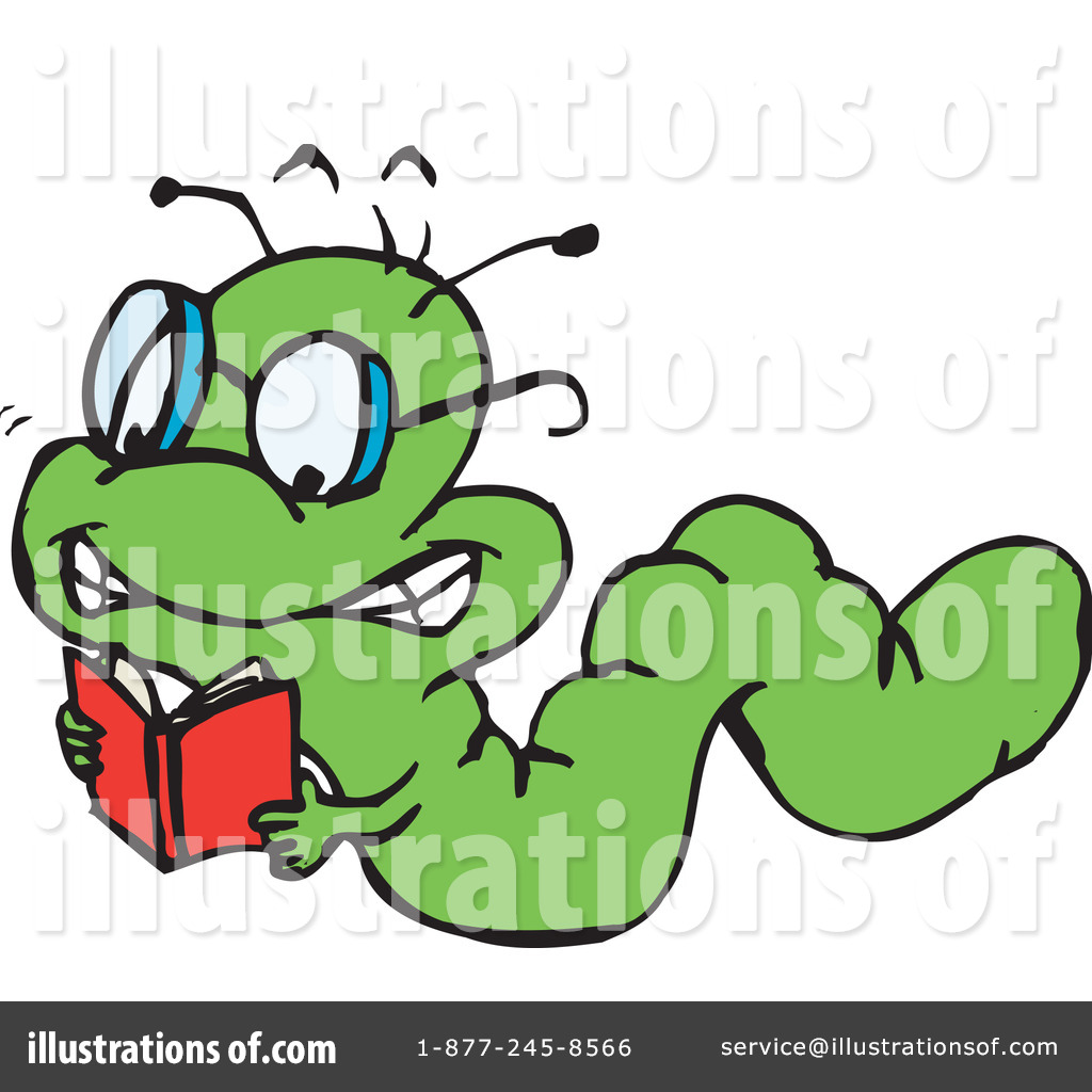 Book Worm Clipart  42560 By Dennis Holmes Designs   Royalty Free  Rf