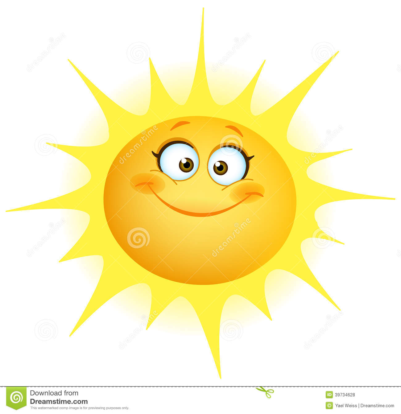 Cute Sun Stock Vector   Image  39734628