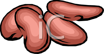 Four Red Beans Clipart Image   Foodclipart Com