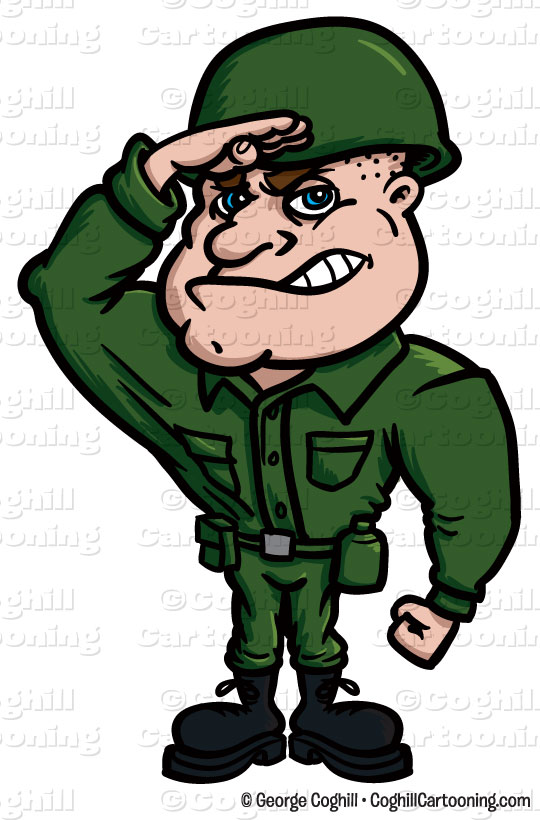 Military Cartoon Characters Soldier Cartoon Character Clip
