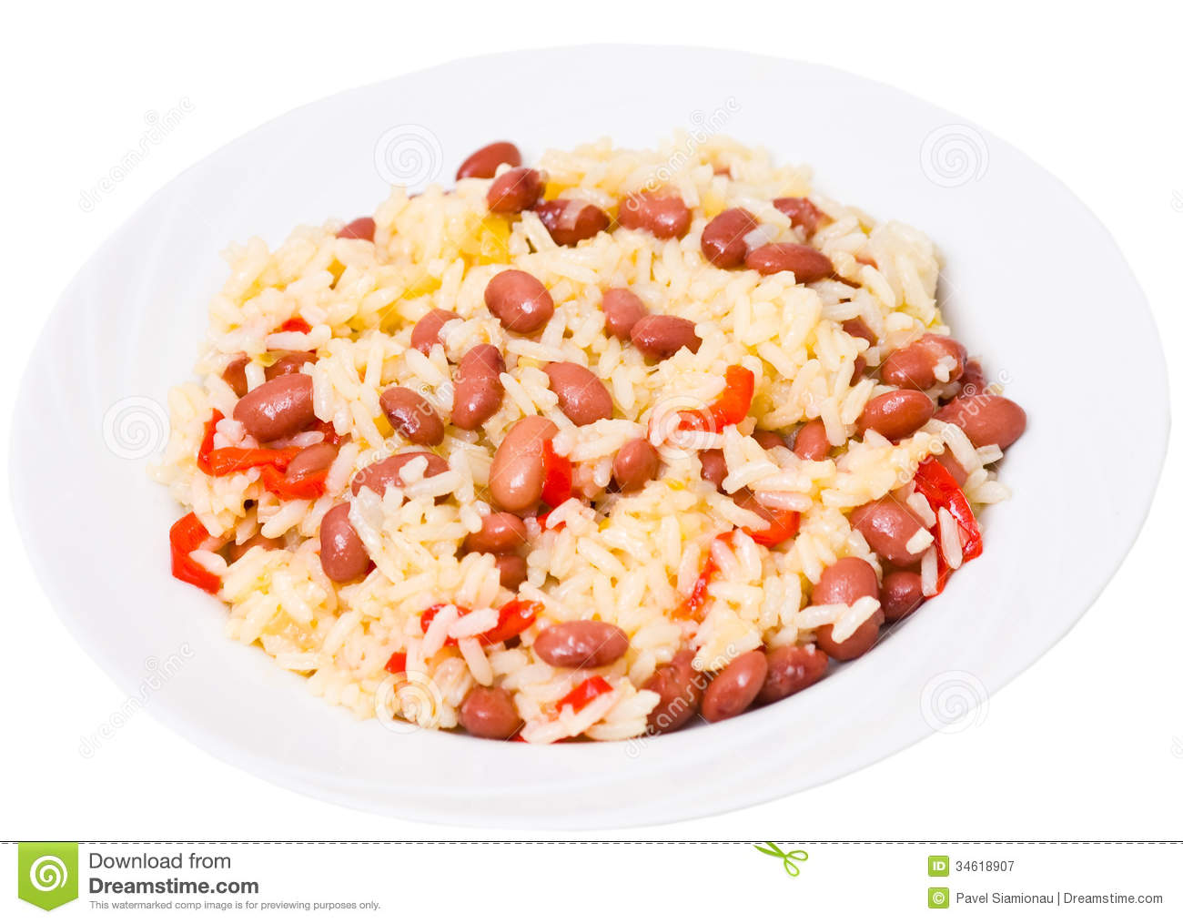 Rice With Red Beans Royalty Free Stock Photography   Image  34618907