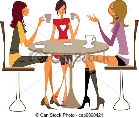 Vector Clip Art Of Close Up Of Women Sitting On Chair   There Are    
