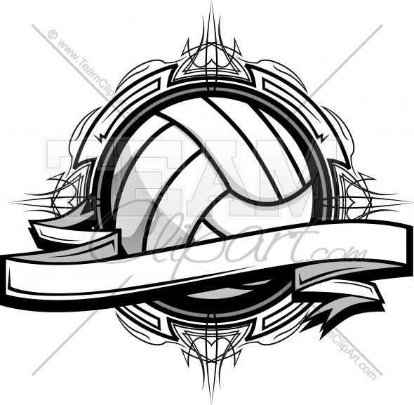 Volleyball Clipart Logo Clipart In An Easy To Edit Vector Format