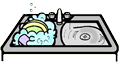 Washing Dishes Clipart
