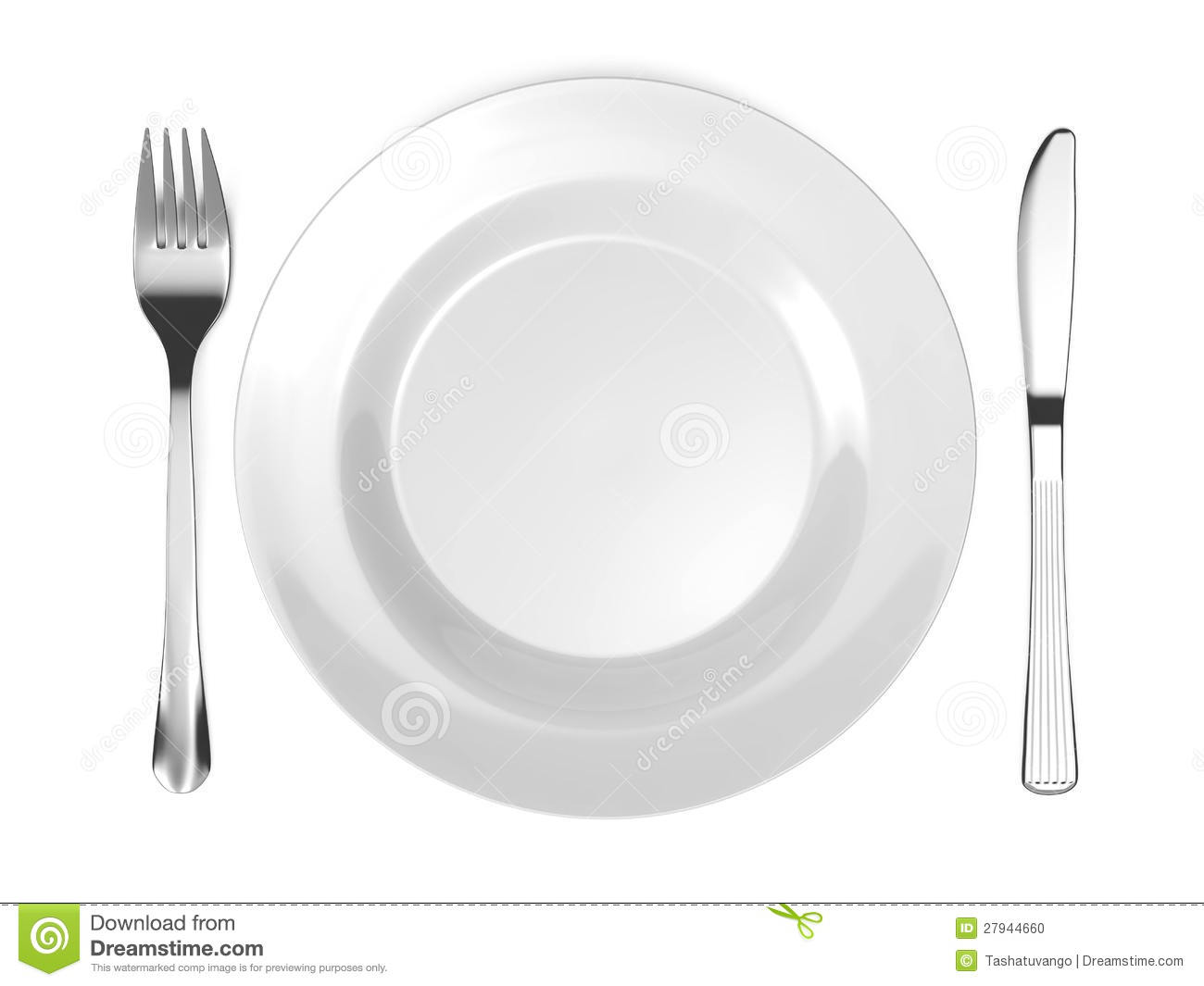 With Fork And Knife Isolated On White Background Mr No Pr No 2 517 2
