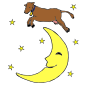 For Classroom   Therapy Use   Great Cow Jumped Over The Moon Clipart