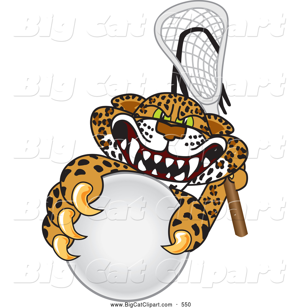 Leopard Mascot Clipart Big Cat Cartoon Vector Clipart Of A Mean