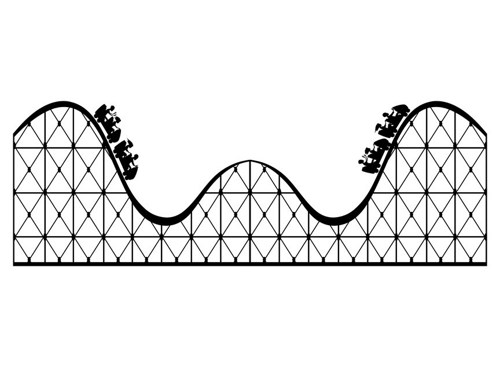 Roller Coaster Clip Art Black And White Roller Coaster