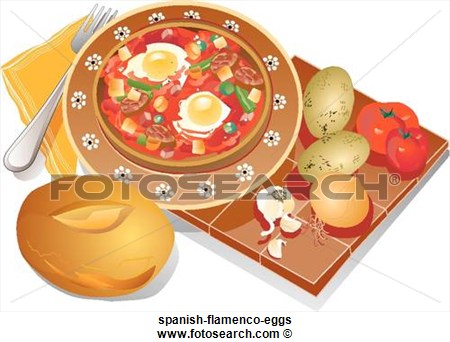 Stock Illustration Of Spanish Flamenco Eggs Spanish Flamenco Eggs