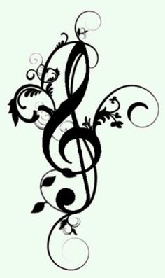 Tattoos On Pinterest   Clip Art Free Music Notes And Music