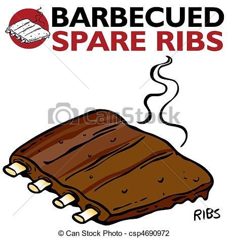 Bbq Ribs Clipart Black And White   Clipart Panda   Free Clipart Images