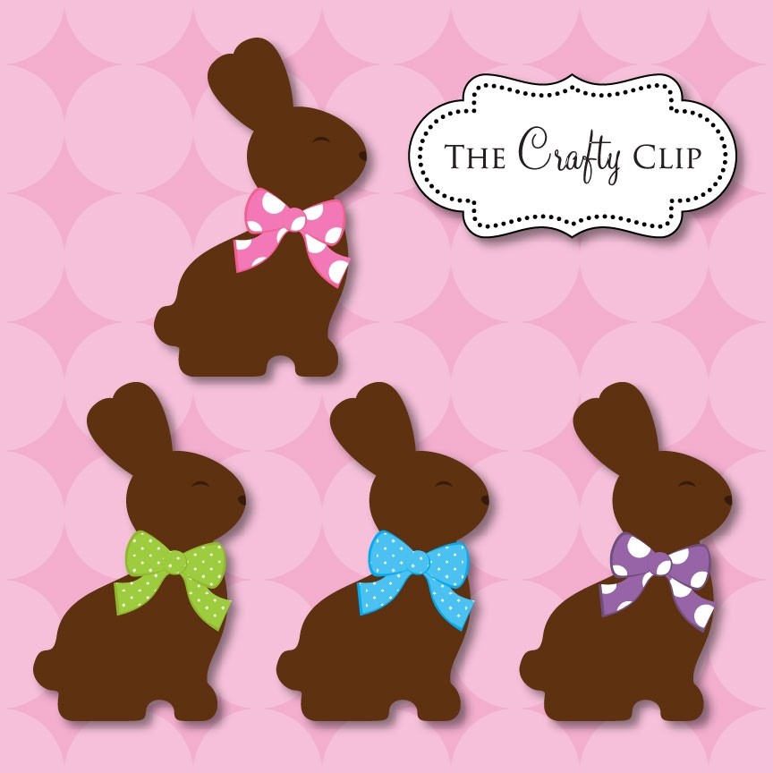 Chocolate Easter Bunny Clipart Chocolate Easter Bunnies By