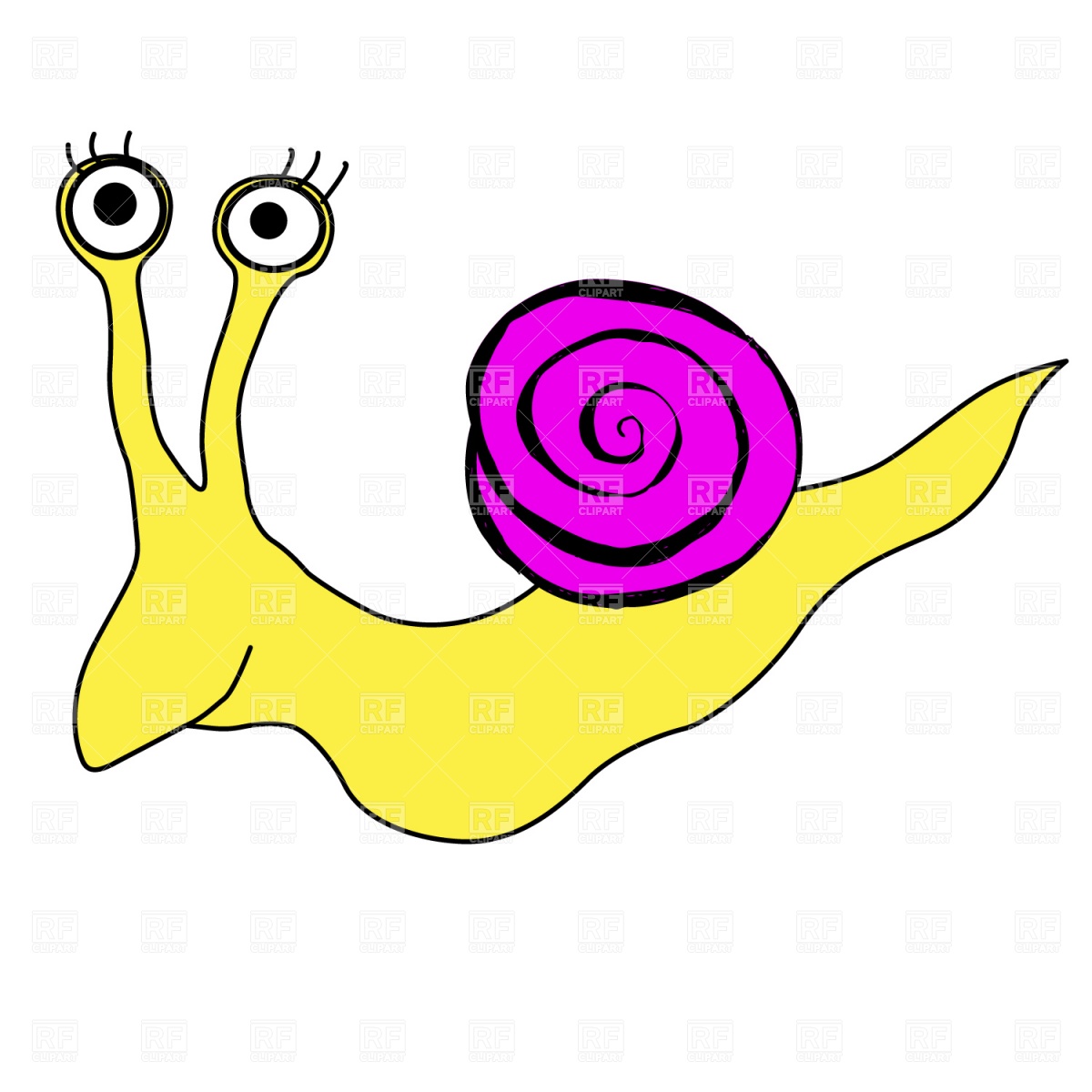 Surprised Cartoon Snail Download Royalty Free Vector Clipart Eps