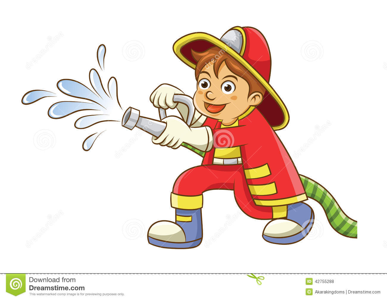 Fireman Stock Vector   Image  42755288
