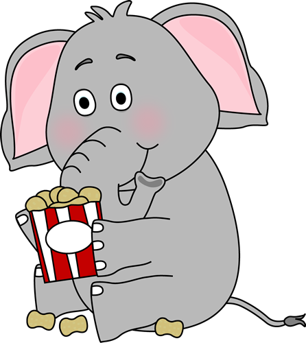     Peanuts Clip Art Image   Elephant Sitting And Eating A Box Of Peanuts
