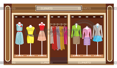 Boutique  Women S Clothing Shop   Stock Vector Graphics   Cliparto