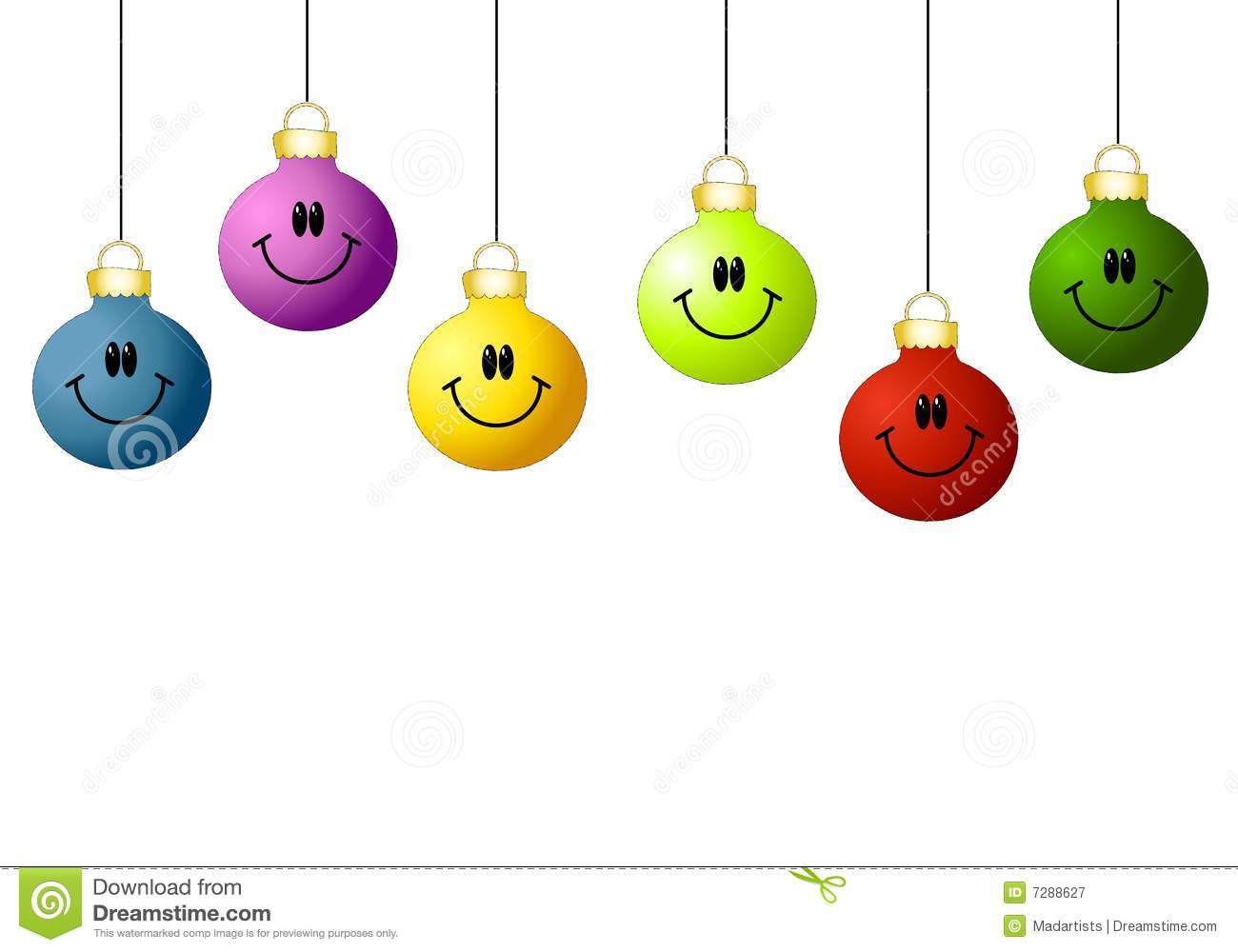 Smiley Face Ornaments Royalty Free Stock Photography   Image  7288627