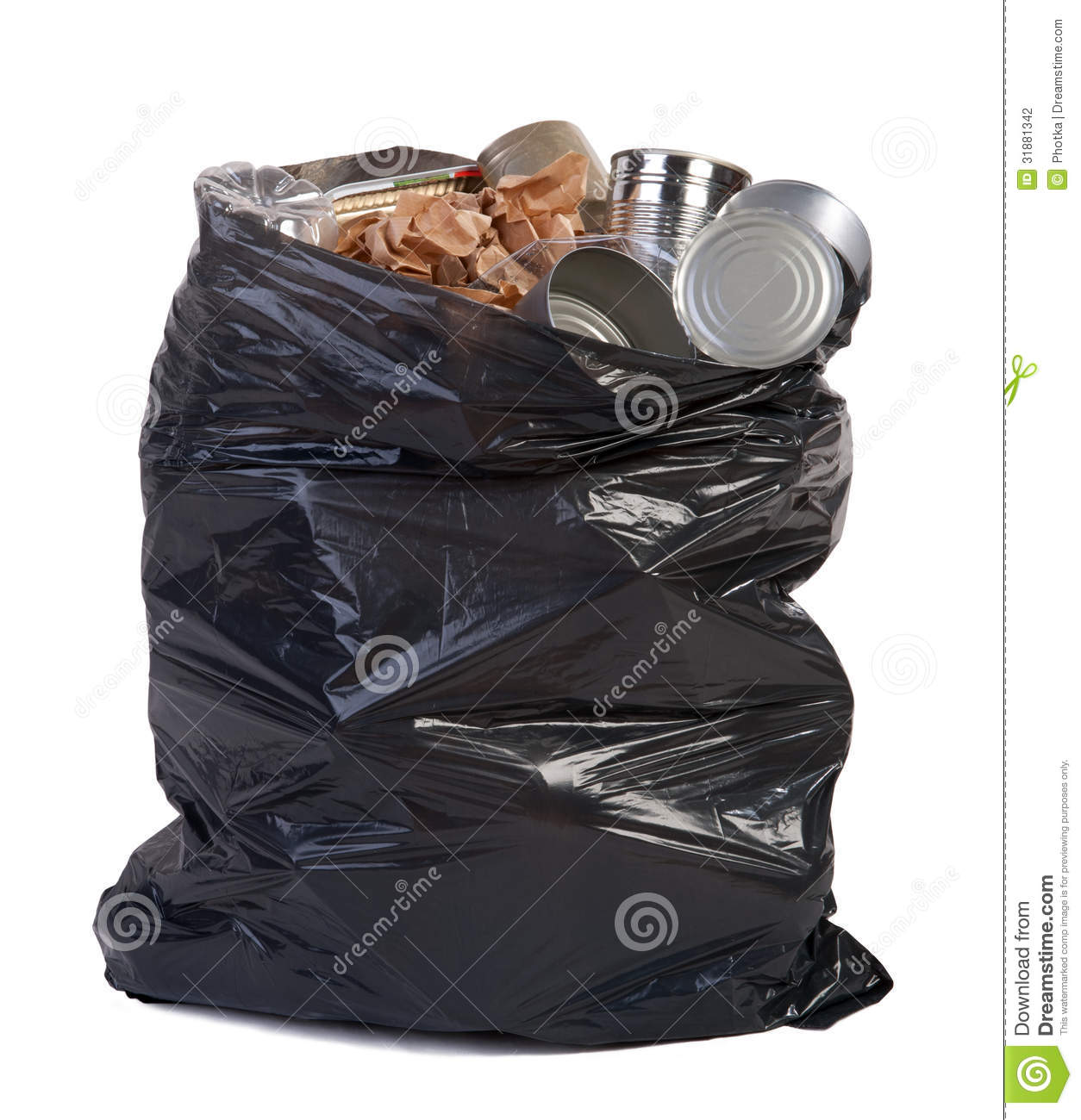 Bag Full Of Garbage Stock Photography   Image  31881342