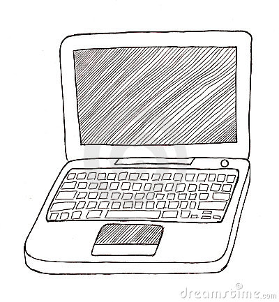 Laptop Black And White Clipart Laptop Black And White