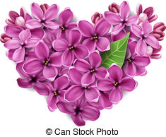 Heart From Flowers Of A Lilac   Flowers Of A Lilac In The