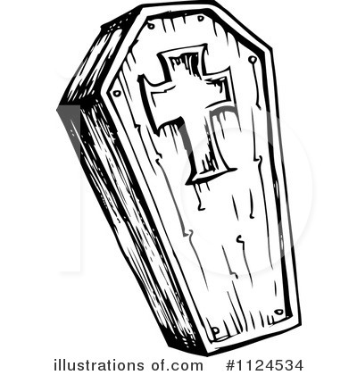 Royalty Free  Rf  Coffin Clipart Illustration By Visekart   Stock