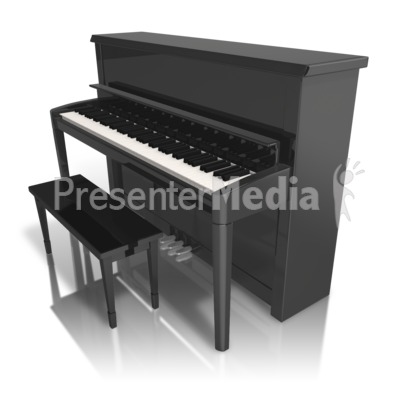 Upright Black Piano   Presentation Clipart   Great Clipart For