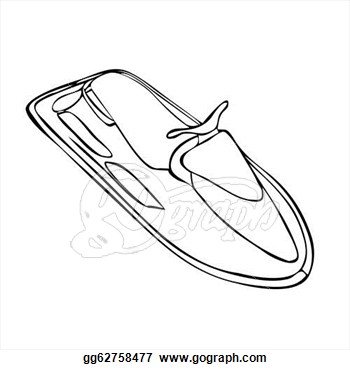 Vector Art   Isolated Jet Ski  Clipart Drawing Gg62758477   Gograph