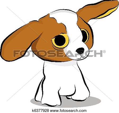 Clip Art   Big Eyed Puppy Dog  Fotosearch   Search Clipart    