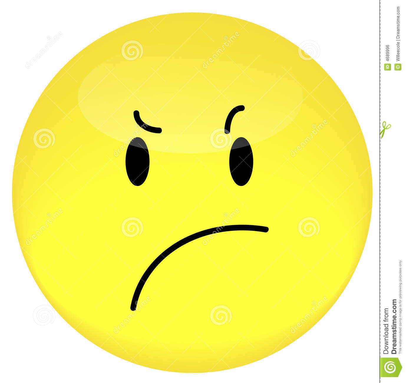 Frustrated Smiley Face Royalty Free Stock Image   Image  4689996