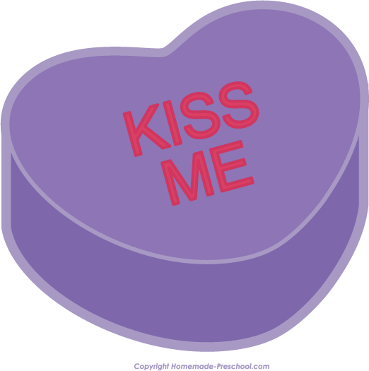Home Free Clipart Valentine Heart Clipart Valentine Heart Kiss Me