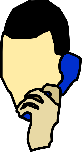 Person On The Phone Clipart